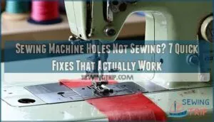 sewing machine holes not sewing