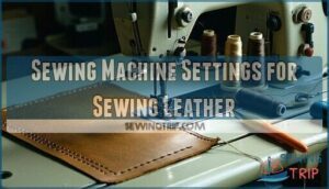 sewing machine settings for sewing leather