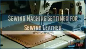 sewing machine settings for sewing leather