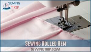 sewing rolled hem