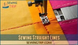 sewing straight lines