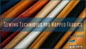 sewing techniques for napped fabrics