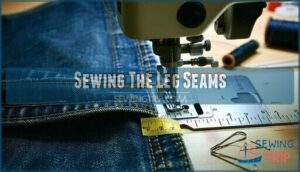 sewing the leg seams