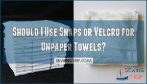should i use snaps or velcro for unpaper towels