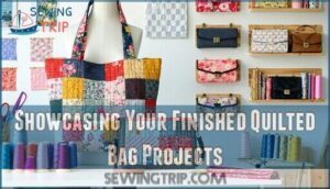 showcasing your finished quilted bag projects
