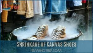 shrinkage of canvas shoes