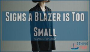 signs a blazer is too small