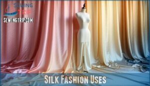 silk fashion uses