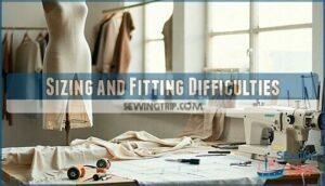 sizing and fitting difficulties