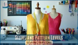 sizing and pattern levels
