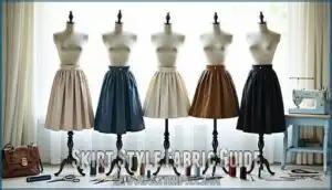skirt style fabric guide