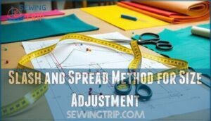 slash and spread method for size adjustment