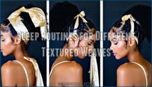 sleep routines for different textured weaves