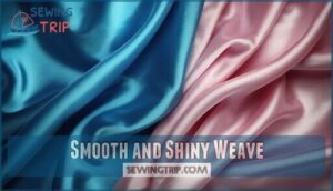 smooth and shiny weave