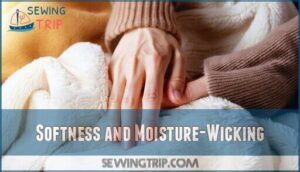 softness and moisture-wicking