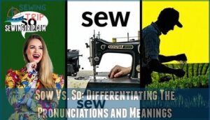 sow vs. so: differentiating the pronunciations and meanings
