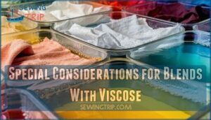 special considerations for blends with viscose