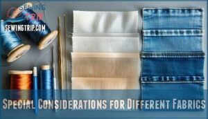 special considerations for different fabrics