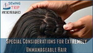 special considerations for extremely unmanageable hair
