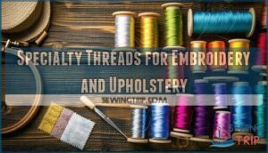 specialty threads for embroidery and upholstery