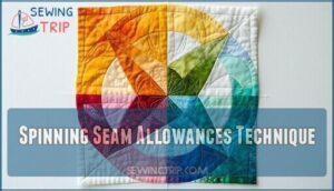 spinning seam allowances technique