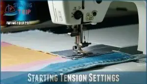 starting tension settings