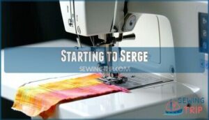 starting to serge