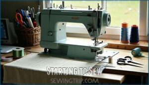 starting to sew
