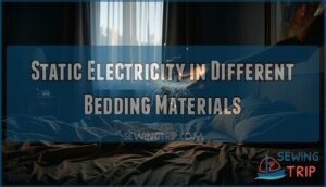 static electricity in different bedding materials