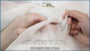 stay stitch by hand