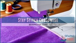 stay stitch crosswise