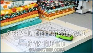 step 2 - gather materials and start cutting