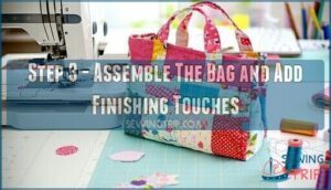 step 3 - assemble the bag and add finishing touches
