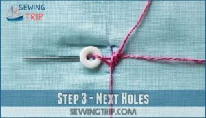 step 3 - next holes