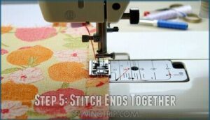 step 5: stitch ends together