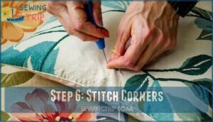 step 6: stitch corners