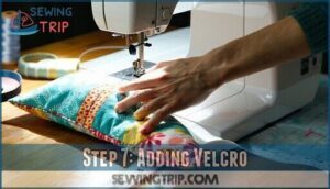 step 7: adding velcro