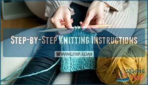 step-by-step knitting instructions