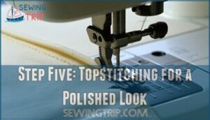 step five: topstitching for a polished look