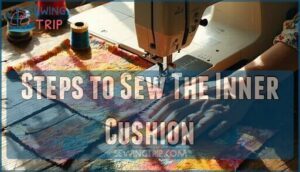 steps to sew the inner cushion