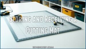 storing and receiving a cutting mat