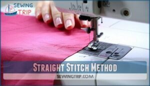 straight stitch method