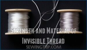 strength and material of invisible thread