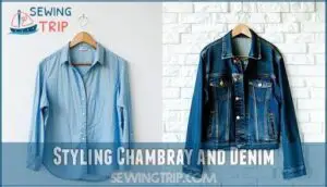 styling chambray and denim