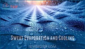 sweat evaporation and cooling