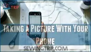 taking a picture with your phone