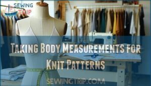 taking body measurements for knit patterns