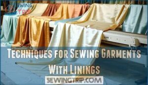 techniques for sewing garments with linings
