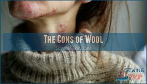 the cons of wool