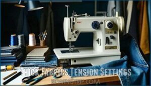 thick fabrics tension settings